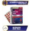 Nutraxin Iron Max 30 Tablet – Demir, C Vitamini, Folik Asit ve B12 Vitamini İçeren Takviye