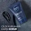 NIVEA MEN Erkek Yüz ve Sakal Temizleme Jeli Deep Dimension 100 ml,Nemlendirici,Yağ Arındırıcı,Aktif Karbon,Gün Boyu Ferahlık