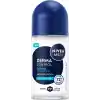 NIVEA MEN Erkek Roll on Deodorant Derma Control Defend 50 ml, 72 Saat Anti Perspirant Koruma, Tahrişe Karşı Koruma,Hyaluronik Asit, Pro Vitamin B5,Alkolsüz Formül