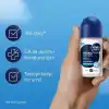 NIVEA MEN Erkek Roll on Deodorant Derma Control Defend 50 ml, 72 Saat Anti Perspirant Koruma, Tahrişe Karşı Koruma,Hyaluronik Asit, Pro Vitamin B5,Alkolsüz Formül