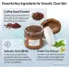 Maruderm Kahve ve Yeşil Çay Özlü Vücut Peelingi – BHA & Jojoba Yağı ile Arındırıcı, Söğüt Kabuğu Özütlü Peeling, 250 ML