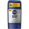 NIVEA MEN Erkek Stick Deodorant Silver Protect 50 ml, Ter ve Ter Kokusna Karşı 72 Saat Anti-perspira