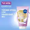 NIVEA Luminous630 Skin Glow Anında Aydınlatıcı Yüz Temizleme Jeli 150 ml, AHA, Aloe Vera, Pürüzsüzleştirici, Eşit Cilt Tonu, Parlak Cilt