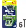 Gillette Blue3 Plus Sensitive Erkek Kullan At Tıraş Bıçağı 6 Adet