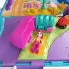 POLLY POCKET™ KARAVAN MACERASI™ Polly Pocket Karavan Macerası oyun seti, mikro bebekler, dönüştürülebilir karavan, evcil hayvanlar ve oyuncak araba JCC22