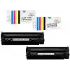 Proprint 2 ADET 36A CB436A LaserJet P1505 Muadil Toner, HP ile uyumlu