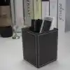 Xspring PU Deri Kare Kalemlik, Kalem Bardakları Masa Aksesuarları Düzenleyici, Ofis Kırtasiye Malzemeleri Düzenleyici, Kalem Düzenleyici, Ofis Malzemeleri Organize için Kalem Tutucu Kupası, Kahverengi
