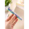 TELVESSE 6 Renkli Basmalı Tükenmez Kalem Siyah Mavi Kırmızı Turuncu Yeşil Mor Çok Renkli Tükenmez Kalem P3515