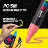 UNİ POSTER MARKÖRÜ POSCA SET PC-5M/8C SC SOFT RENK 8 Lİ