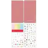 Matt Notebook 2027 Yılı Haftalık Keten 9x17 cm Cep Ajandası 12 Aylık Pembe