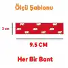 Badem10 Bondit Araç Plaka Güçlü Yapıştırıcı 3M Yapıştırma Çift Taraflı Bant Bandı 95mm X 35mm BND01069530
