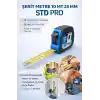 STD PRO Şerit Metre, 10m Uzunluk, 25mm Genişlik, Pratik ve Dayanıklı Tasarım, İnşaat ve Tadilat için