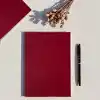 Fark Tanıtım Çizgili Not Defteri – 64 Yaprak, 90 gr Ivory Kağıt, Amerikan Ciltli Not Defteri, Ofis ve Günlük Kullanım İçin İdeal (Bordo, A6 (10,5cm x 14,8cm))
