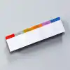 Fark Tanıtım Renkli Haftalık Masa Planlayıcı | Klavye Altı BlokNot – 80 Yaprak, 90 gr Ivory Kağıt, 8x30 cm (Style 1)