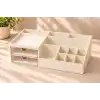 Pink & Blue Home - Çok Amaçlı Makyaj, Masaüstü Düzenleyici | İkili Çekmeceli Organizer