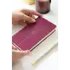 Matt Notebook 2027 Yılı Haftalık Keten 9x17 cm Cep Ajandası 12 Aylık Bordo