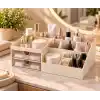 Pink & Blue Home - Çok Amaçlı Makyaj, Masaüstü Düzenleyici | İkili Çekmeceli Organizer