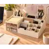 Pink & Blue Home - Çok Amaçlı Makyaj, Masaüstü Düzenleyici | İkili Çekmeceli Organizer
