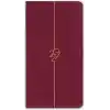 Matt Notebook 2027 Yılı Haftalık Keten 9x17 cm Cep Ajandası 12 Aylık Bordo