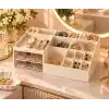 Pink & Blue Home - Çok Amaçlı Makyaj, Masaüstü Düzenleyici | İkili Çekmeceli Organizer