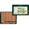 Faber-Castell Pitt Pastel Boya Kalemi, 60 Renk, Yüksek Pigment, Solmaya Dirençli, Fırça ve Parmakla Dağılabilir, Yuvarlak Gövde