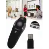 MODDESTORE Profesyonel Laser Pointer 2.4Ghz Usb Kablosuz Projeksiyon Lazer Sunum Kumandası