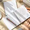 15x16 Spiralli Karton Kapak 2li Noktalı Not Defter Seti - Patchwork