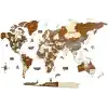 Colorfull Worlds, Çok Katmanlı 3D Ahşap Dünya Haritası, Seyahat Haritası Devletleri ve Başkentleri, Yeni Ev İçin Duvar Dekoru, Gezginler İçin Hediye, Ofis Dekoru, Doğum Günü Hediyesi, Oturma Odası