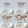Colorfull Worlds, Çok Katmanlı 3D Ahşap Dünya Haritası, Seyahat Haritası Devletleri ve Başkentleri, Yeni Ev İçin Duvar Dekoru, Gezginler İçin Hediye, Ofis Dekoru, Doğum Günü Hediyesi, Oturma Odası