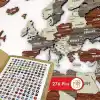Colorfull Worlds, Çok Katmanlı 3D Ahşap Dünya Haritası, Seyahat Haritası Devletleri ve Başkentleri, Yeni Ev İçin Duvar Dekoru, Gezginler İçin Hediye, Ofis Dekoru, Doğum Günü Hediyesi, Oturma Odası