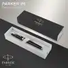 PARKER Im Lake Siyah Krom Tasarımlı Roller Kalem, İnce Uç, Siyah Mürekkep (1931658)
