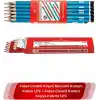 Faber Castell Köşeli Mercanlı Kurşun Kalem 12Li + Faber-Castell Kırmızı Kopya Kalemi 12Li