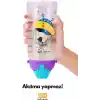 Uzspace 500ml Askılı Kulplu Pipetli Tritan Çocuk Su Matarası (Mavi-Sarı)