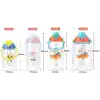 Uzspace 500ml Askılı Kulplu Pipetli Tritan Çocuk Su Matarası (Mavi-Sarı)