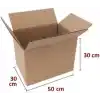 50X30X30 1.Kalite (5 ADET) Çift Oluklu Eşya Taşıma, Karton Koli, Çeyiz Kolisi, Taşınma Kolisi