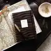 PAPERORA Spiralli Süresiz Planlayıcı Ajanda Kahverengi Zebra- 15x21