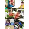 Silinebilir Doodle Çizim Defteri, Dinozor Temalı, 6 Sayfa, 6 Kalem ve 2 Silme Bezi Dahil, Taşınabilir