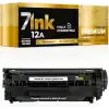 HP Q2612A için 7INK Toner, HP Laserjet 1010 1012 1015 1018 1020 1022 1022N 1022NW 3015 3020 3030 3050 3052 3055 M1 005 m için 12A. 1319F MFP (Siyah)