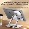 360 Derece Dönebilir Laptop ve Tablet Standı – Paslanmaz Çelik, Ayarlanabilir Yükseklik, Katlanabilir Masaüstü Bilgisayar Standı, iPad ve MacBook Uyumlu Ergonomik Raf-Dizüstü Pc (Tablet Standı)