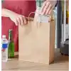 Gizpak Kraft Burgu Saplı Çanta 22X26X12Cm 50 Adet