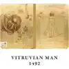 Retronote Da Vinci 4lü Defter Seti, Renaissance Series, Çizgisiz, 64 Sayfa, 14x21 cm