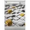 Bulaşık Makinesi Sticker Kaplama Beyaz Eşya Kaplama 3D Altın
