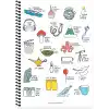 Keskin Color Hisli Şeyler A4 Kareli Spiralli Stickerli Defter Oturmaya Mı Geldik?