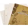 2K 2027 Organizer Ajanda Yedeği 4 Delikli A5 Tarihli Çizgili Blok ivory Kağıt 15x21 cm.