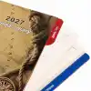 2K 2027 Organizer Ajanda Yedeği 4 Delikli A5 Tarihli Çizgili Blok ivory Kağıt 15x21 cm.