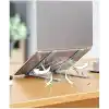 En Büyük Boy Alüminyum Katlanabilir Kademeli Laptop Bilgisayar Notebook Mac Standı, Ergonomik Notebook ve Tablet Tutucu, Çok Sağlam Metal Taşınabilir Tasarım, Hafif Koruma Çantası ile Beraber sg-001