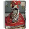 Claude Monet/Madame Monet in a Japanese Kimono,1876 | Spiralli Defter 09 | A5 | Çizgisiz | 100 Sayfa