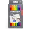 Kikkerland Fruitie Cuties Kokulu Silinebilir Jel Kalemler - Mermi Günlükleri ve Günlük Planlayıcılar için Sevimli Sabit Temel Malzemeler - 6lı Paket Meyve Kokusu