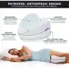 Whiteblanco Ortopedik Bacak Arası Yan Yatış Yastığı Ergonomik Uyku Minderi