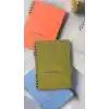 Fark Tanıtım Spiralli 80 Yaprak Çizgisiz A5 Defter, Not Defteri, Okul Defteri, 4 Farklı Renk Seçeneği (02 Placid Blue)